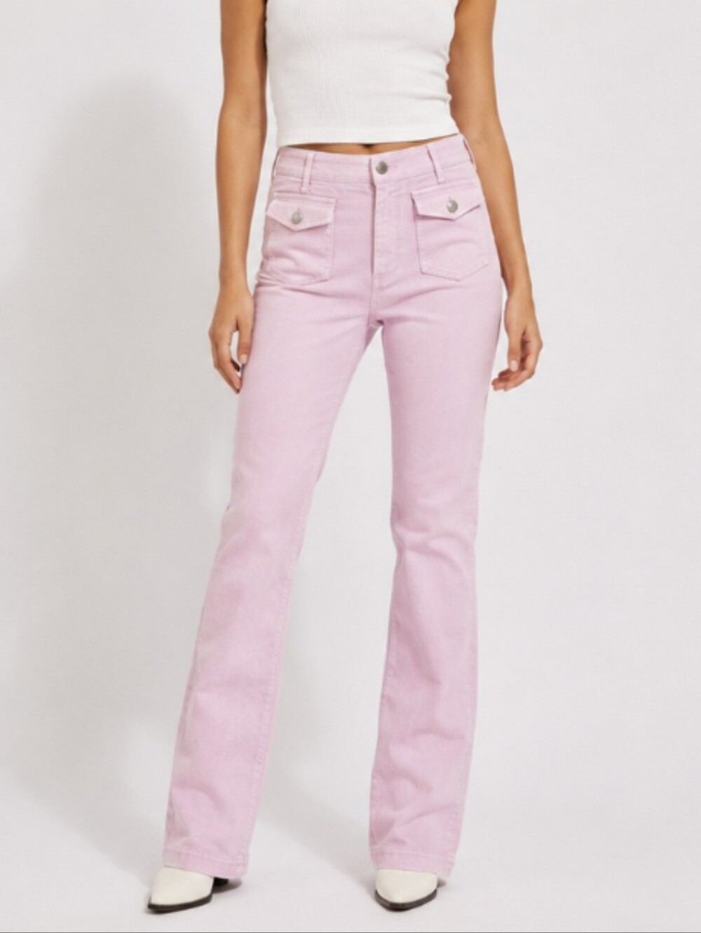 NWT Stella McCartney Light Pink Straight-Leg Jeans – Size 30